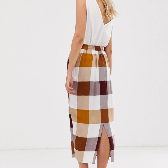 Plaid wrap Autom ASOS skirt - Picture 3 of 7